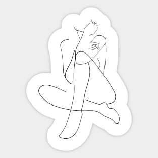 Female figure Sticker